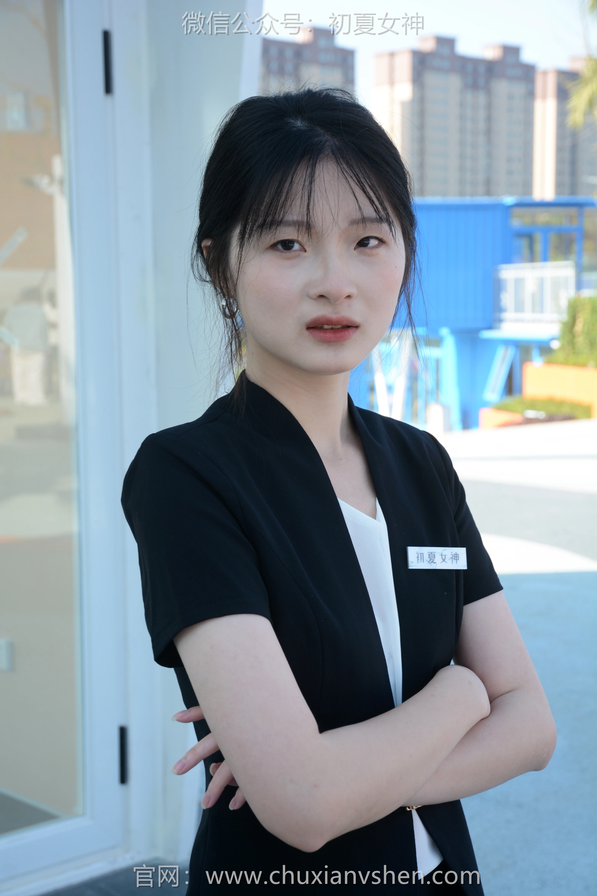 初夏女神 NO.085 安妮 黑色西装 0